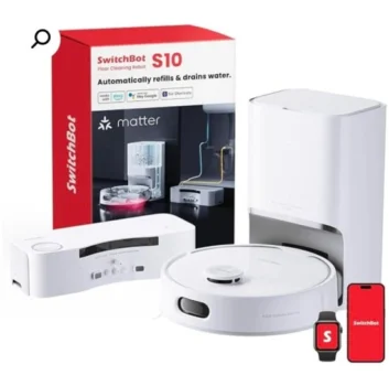 SwitchBot S10 – שואב שוטף AI אוטונומי עם 2 תחנות